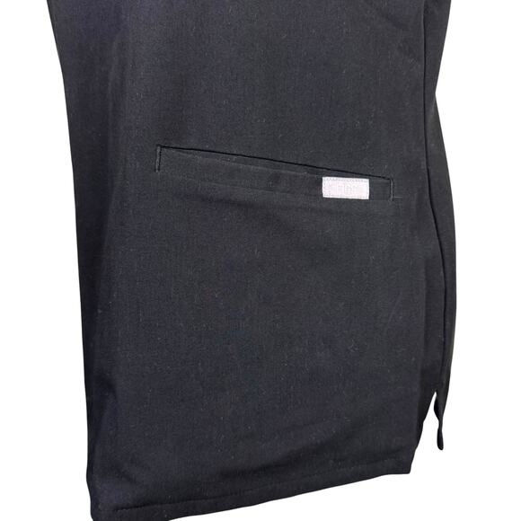 Figs Women's Black Casma Three Pocket V-neck Classic Fit Scrub Top - Picture 8 of 10